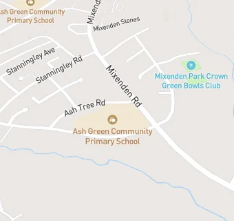 map for Ash Green Community Primary School