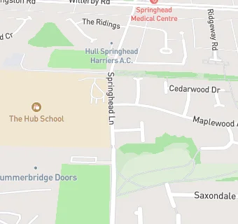 map for The Hub School and Specialist Services