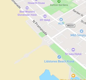 map for The Beach Kiosk (Lidstones)