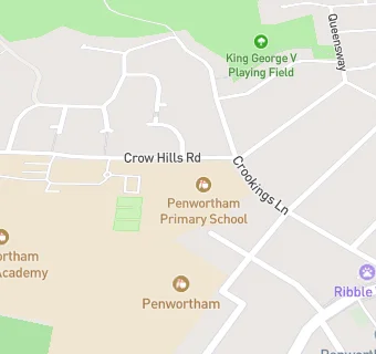 map for Penwortham Primary School