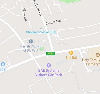 map for Olivers Chippy