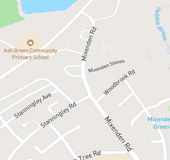 map for Ash Green Community Primary (Lower Site)