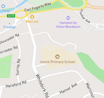 map for Intack Primary School