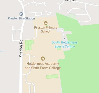 map for Holderness Academy and Sixth Form College