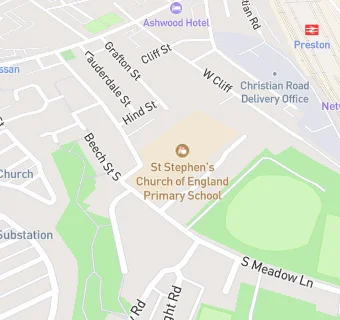 map for St Stephen's CofE School