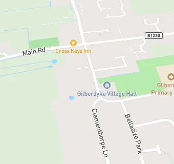 map for Gilberdyke Memorial Hall