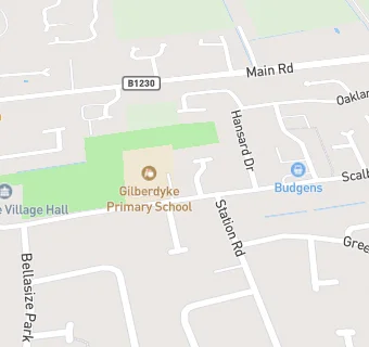 map for Gilberdyke Primary School