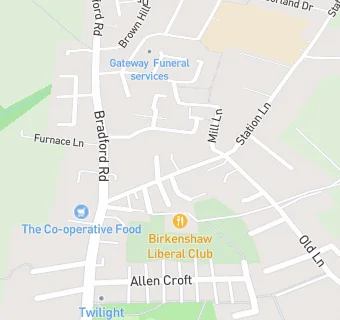 map for Birkenshaw Health Centre