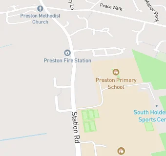 map for Preston Primary School