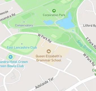 map for Queen Elizabeth's Grammar School