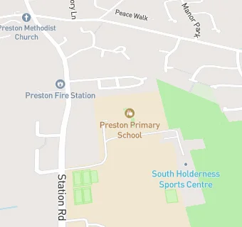 map for Preston Primary School