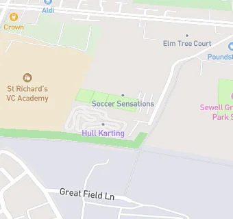 map for Hull Karting