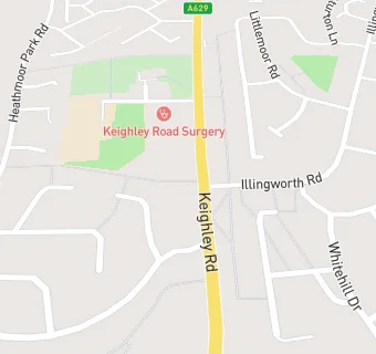 map for Keighley Road Surgery