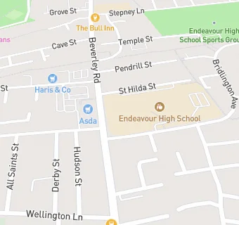 map for Endeavour High School