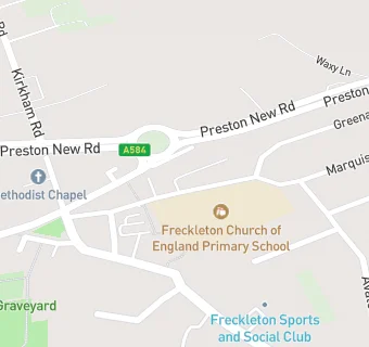 map for Freckleton C of E School