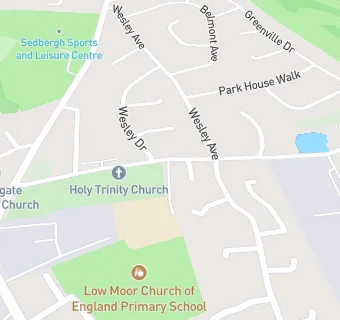 map for Low Moor Holy Trinity Church