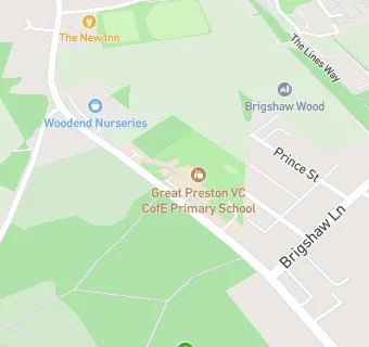 map for Great Preston VC CofE Primary School