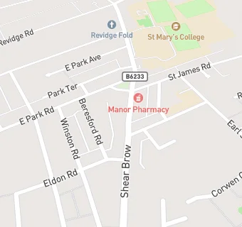 map for Manor Pharmacy