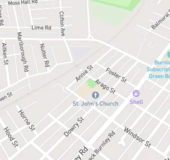 map for Accrington St John with St Augustine Church of England Primary School