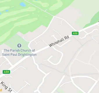 map for Drighlington Junior School