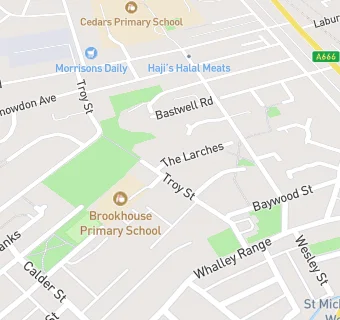 map for Brookhouse Primary School (LCC)