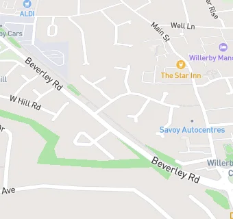 map for Willerby Service Station