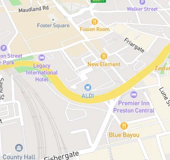 map for Aldi Store