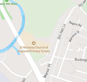 map for St Nicholas CE Primary School