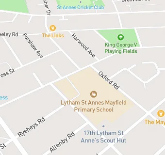 map for Mayfield Pre School