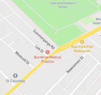 map for Burnbrae Surgery