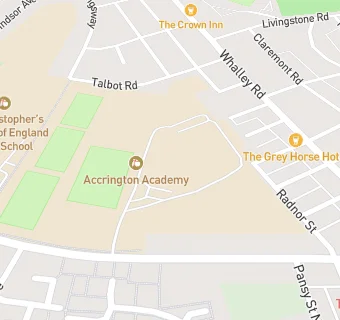 map for Accrington Moorhead Sports College