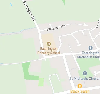 map for Eastrington Primary School