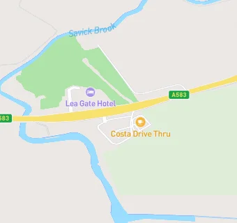 map for Lea Gate Service Station