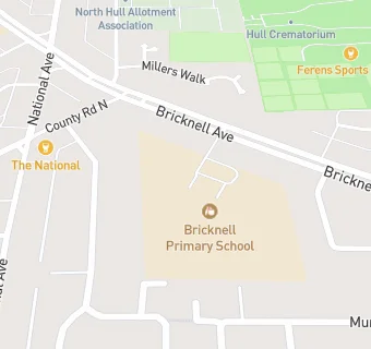 map for Bricknell Primary School