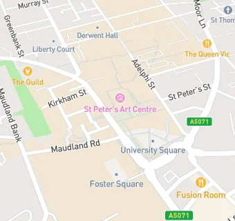 map for UCLan Student Union Community Fridge