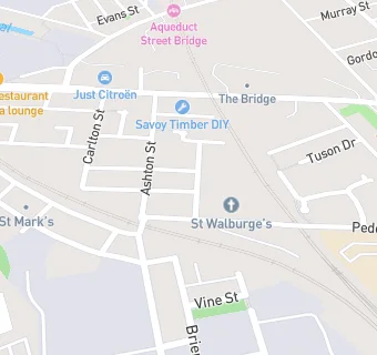 map for St Walburges Church Hall