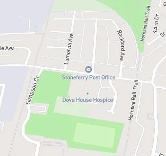 map for Dove House Hospice