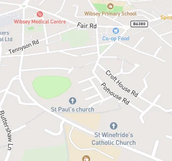 map for St Pauls Church Food Bank
