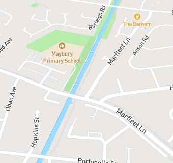 map for Maybury Service Station