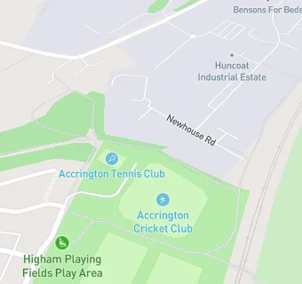 map for Accrington C C Clubhouse