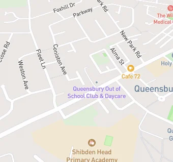 map for Queensbury Out Of School Club