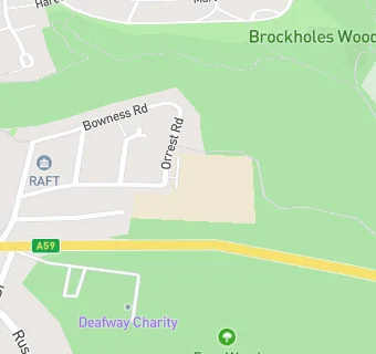 map for Brockholes Wood Community Primary School and Nursery