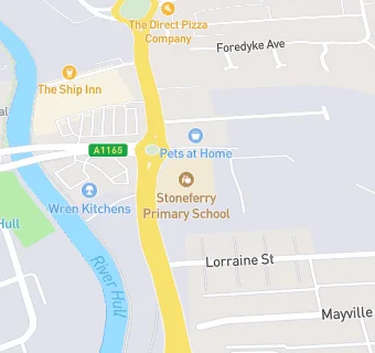 map for Stoneferry Primary School