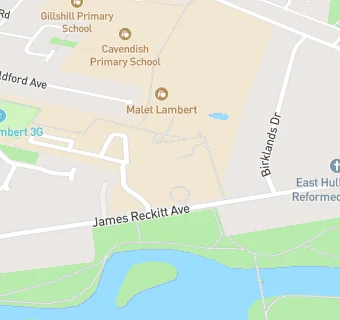 map for Malet Lambert School Language College