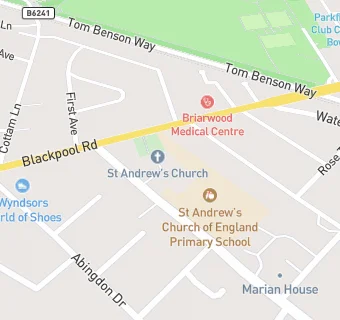 map for St. Andrews  Pre-School