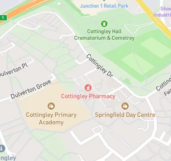 map for Cottingley Pharmacy