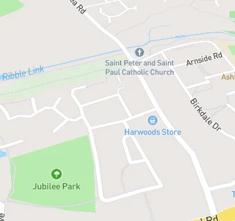 map for Harwood's Store