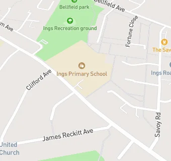 map for Foodbank @ Ings Primary School