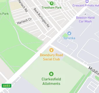 map for Dewsbury Road Social Club