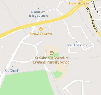 map for St Gabriel's Church of England Primary School